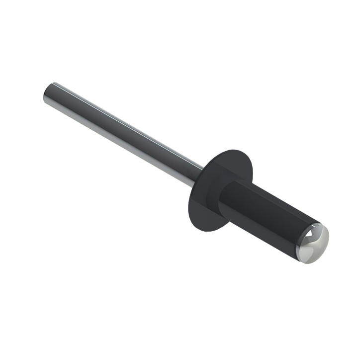 Заклёпка вытяжная Daxmer 4,0х10 RAL 7024 (1000шт) алюм/сталь